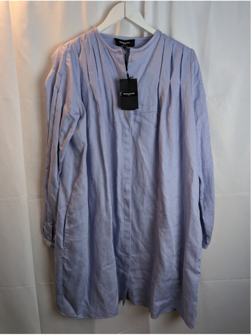 Rochas Light Blue/Lilac Button Down Tunic Dress Size 6(42) BNWT